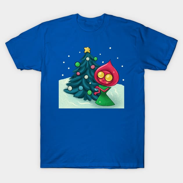 Flatwoods monster holiday T-Shirt by AmyNewBlue